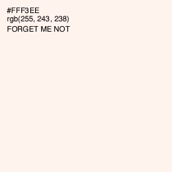 #FFF3EE - Forget Me Not Color Image